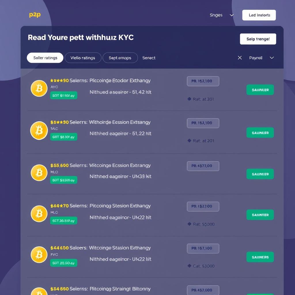 Peer-to-peer Bitcoin exchange platform interface